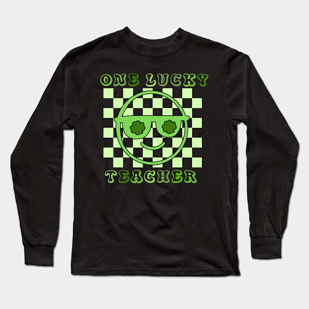 One Lucky Teacher Patrick's Day Long Sleeve T-Shirt by HOLLA